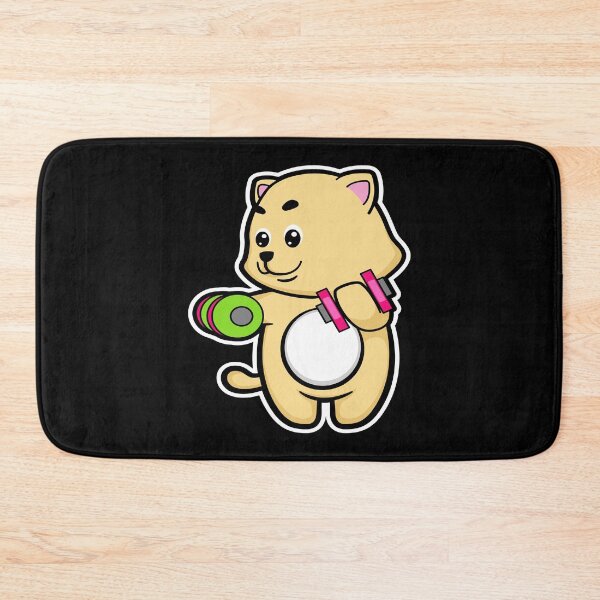 Item preview, Cat Bodybuilder Dumbbells Bodybuilding designed and sold by Snabdesign84.