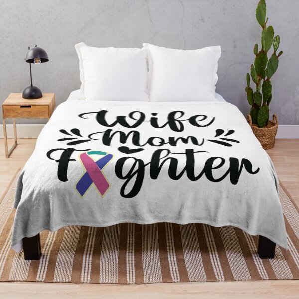 Item preview, Wife Mom Fighter (White) designed and sold by ThyroidFighter.