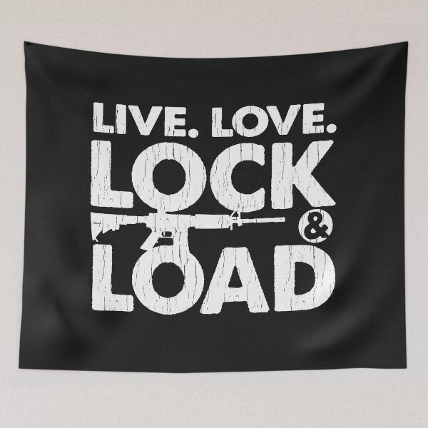Item preview, Live Love Lock & Load Second Amendment Patriotic Gun Rights America designed and sold by henrydy.