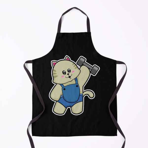 Item preview, Cat at Fitness with Dumbbell designed and sold by Snabdesign84.
