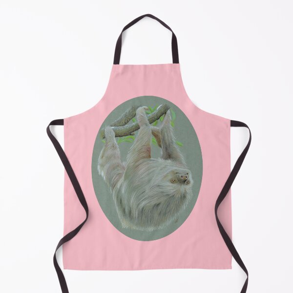 Item preview, Sloth Coloured Pencil Drawing (pink) designed and sold by SandraWarmerdam.