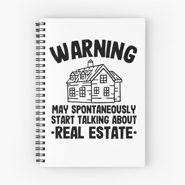 Item preview, Warning May Talk About Real Estate Agent Realtor Funny Gift designed and sold by Stronzi.