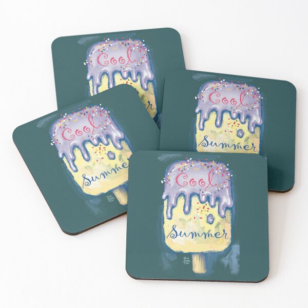 Item preview, Sweet cold colourful  ice cream. Hot summer time. designed and sold by RukkiZukkiArt.
