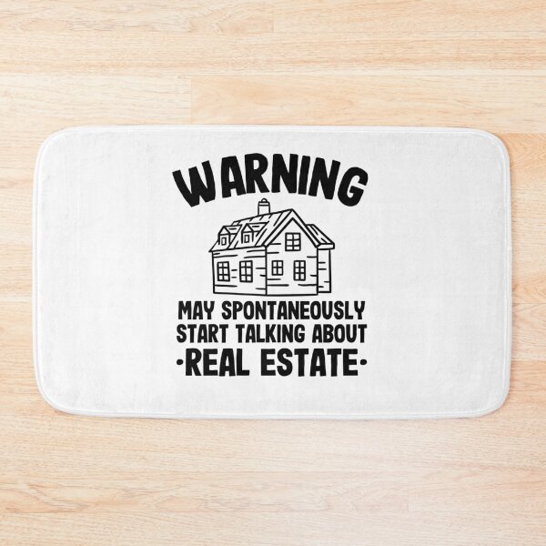 Item preview, Warning May Talk About Real Estate Agent Realtor Funny Gift designed and sold by Stronzi.