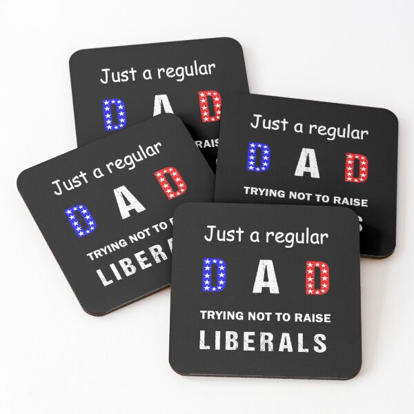 Item preview, America Flag Just a Regular Dad Trying Not To Raise Liberals 4th of July Father's Day Shirts designed and sold by midodesign20.