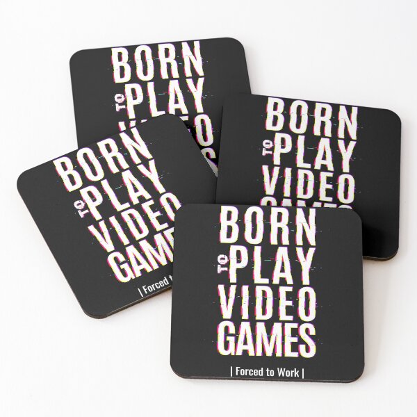 Item preview, Born to play video games designed and sold by Hoetoons.