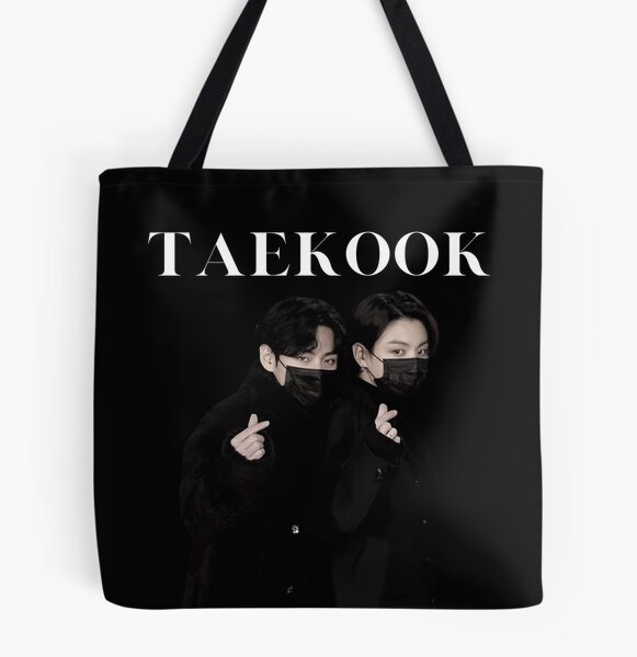 BTS Taehyung and Jungkook / JK & V / Taekook Vkook Tote Bag for