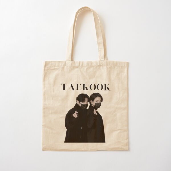 BTS Taehyung and Jungkook / JK & V / Taekook Vkook Tote Bag for