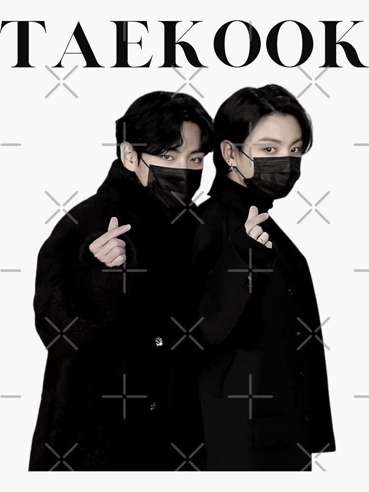 Bts Taekook Sticker For Sale By Purplee7 Redbubble