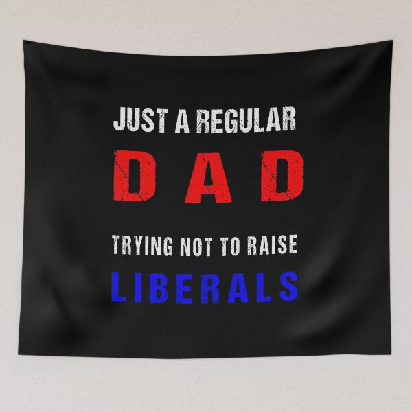 Item preview, America Flag Just a Regular Dad Trying Not To Raise Liberals 4th of July Father's Day Shirts designed and sold by midodesign20.