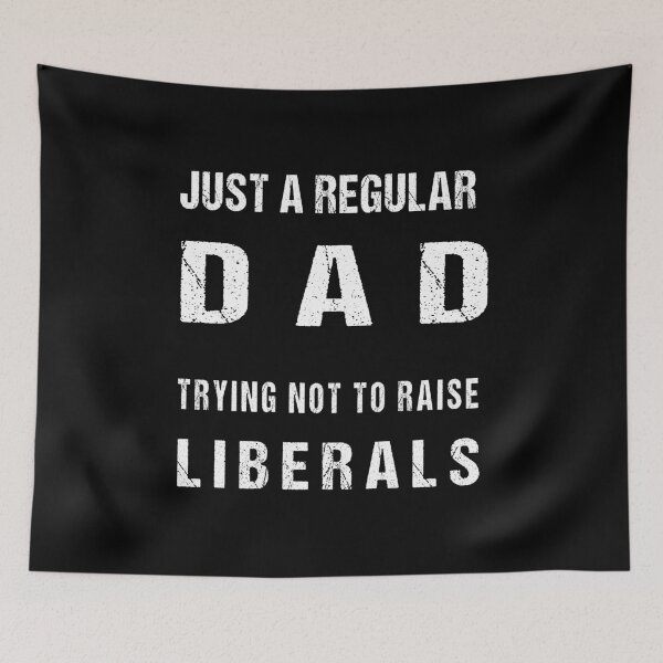 Item preview, America Flag Just a Regular Dad Trying Not To Raise Liberals 4th of July Father's Day Shirts designed and sold by midodesign20.