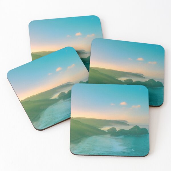 Item preview, Colorful tropical ocean cliff view designed and sold by Yulia Sh.