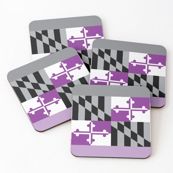 Item preview, Asexual Pride Maryland State Flag designed and sold by FrolicDesigns.