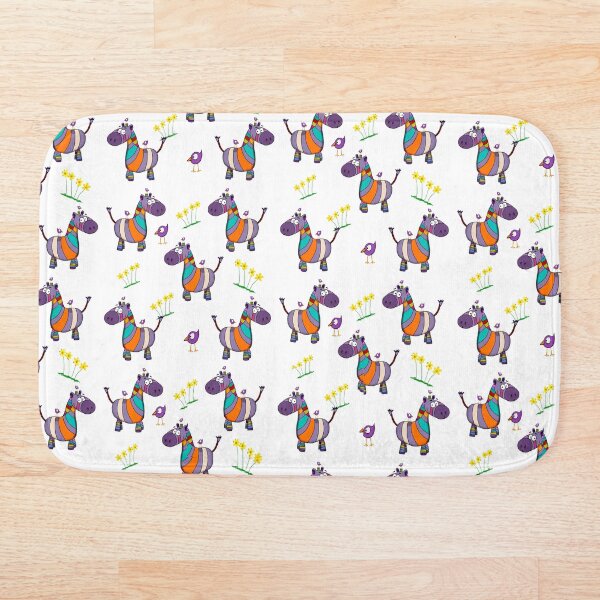 Item preview, Colorful Zebra and Birdies designed and sold by Lilmonsto.