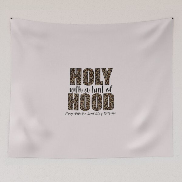 Item preview, Holy with a Hint of Hood , Pray With Me Don't Play With Me Shirt, Animal Print, Sublimation Design designed and sold by chanat3659.