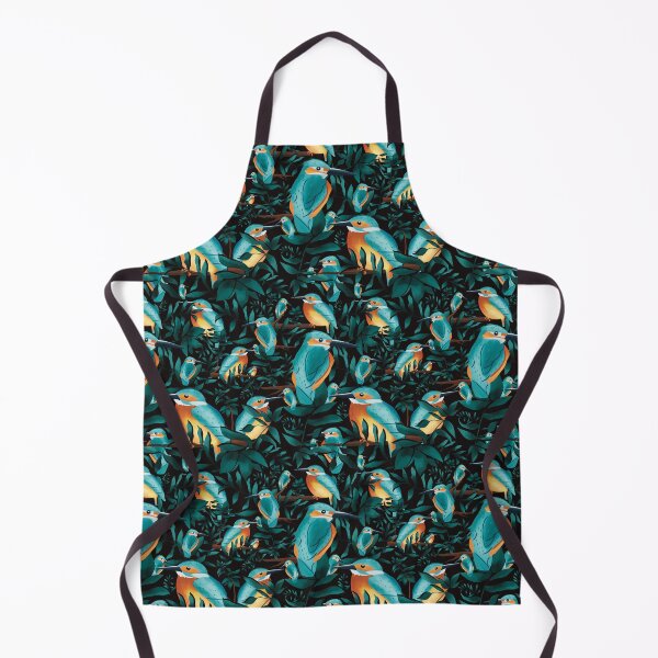 Item preview, Kingfishers at Night Pattern designed and sold by zyrapaint.