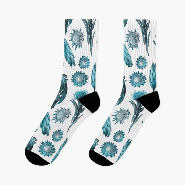 Item preview, Teal Botanical on White designed and sold by Lesley Fitzpatrick.