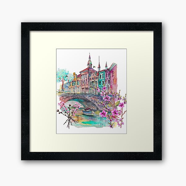 Summer Morning By The River Framed Art Print