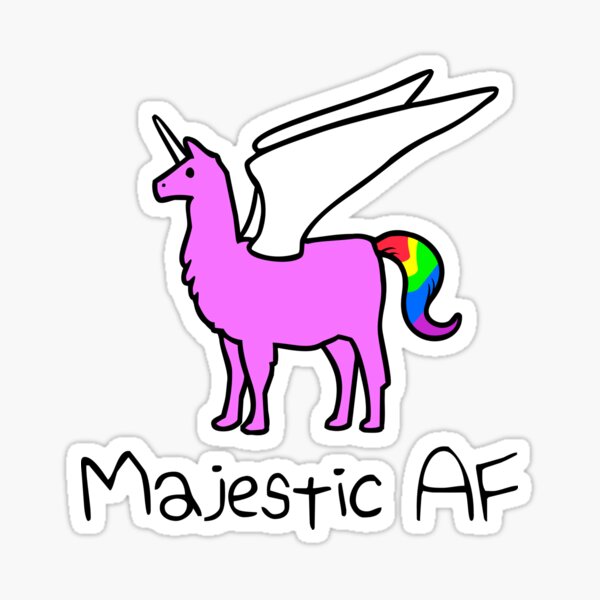 Magical Llamacorn Vinyl Sticker Paper Stickers Stickers, Labels & Tags ...