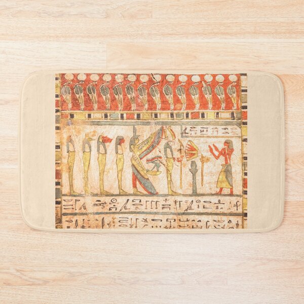 Item preview, Egyptian archaeology. Ancient hieroglyphyc,  ca. 580 BC, with Isis and the four sons of Horus designed and sold by Paolo Modena Photography    -   Fine Italian Art.