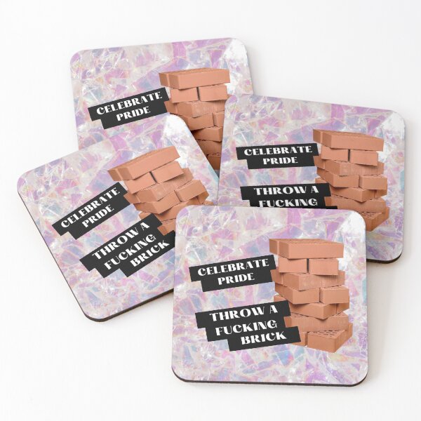 Item preview, Celebrate Pride. Throw a Brick. [Holographic] designed and sold by StabbyCat.