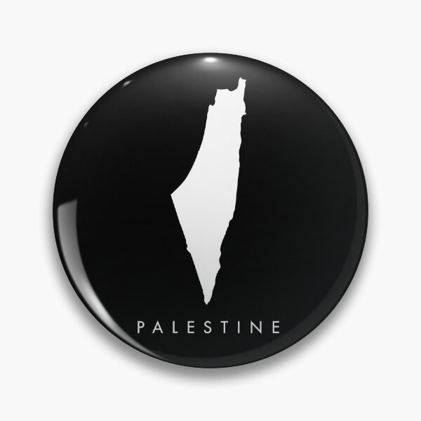 Item preview, Palestine Map in white designed and sold by nazdan.