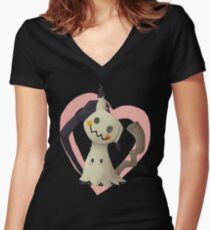 Mimikyu used Charm Women's Fitted V-Neck T-Shirt