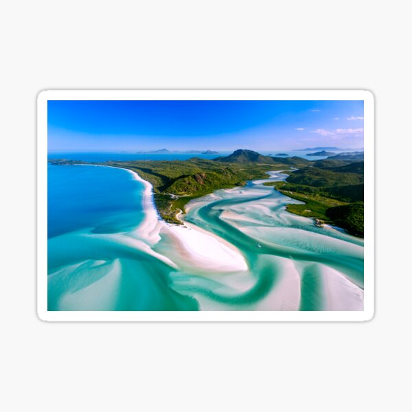 Hill Inlet - Whitsundays Queensland, Australia Sticker