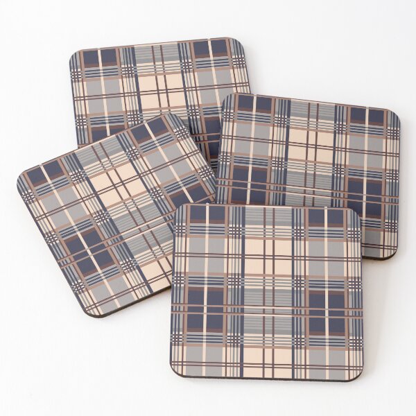 Item preview, brown navy plaid  designed and sold by EK EXCLUSIVE.