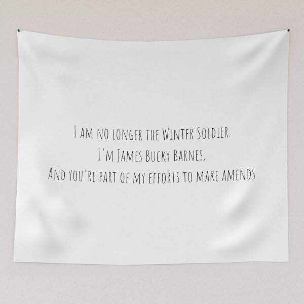 Item preview, i'm james bucky barnes and you're part of my efforts to make amends  designed and sold by LannisterOnMars.
