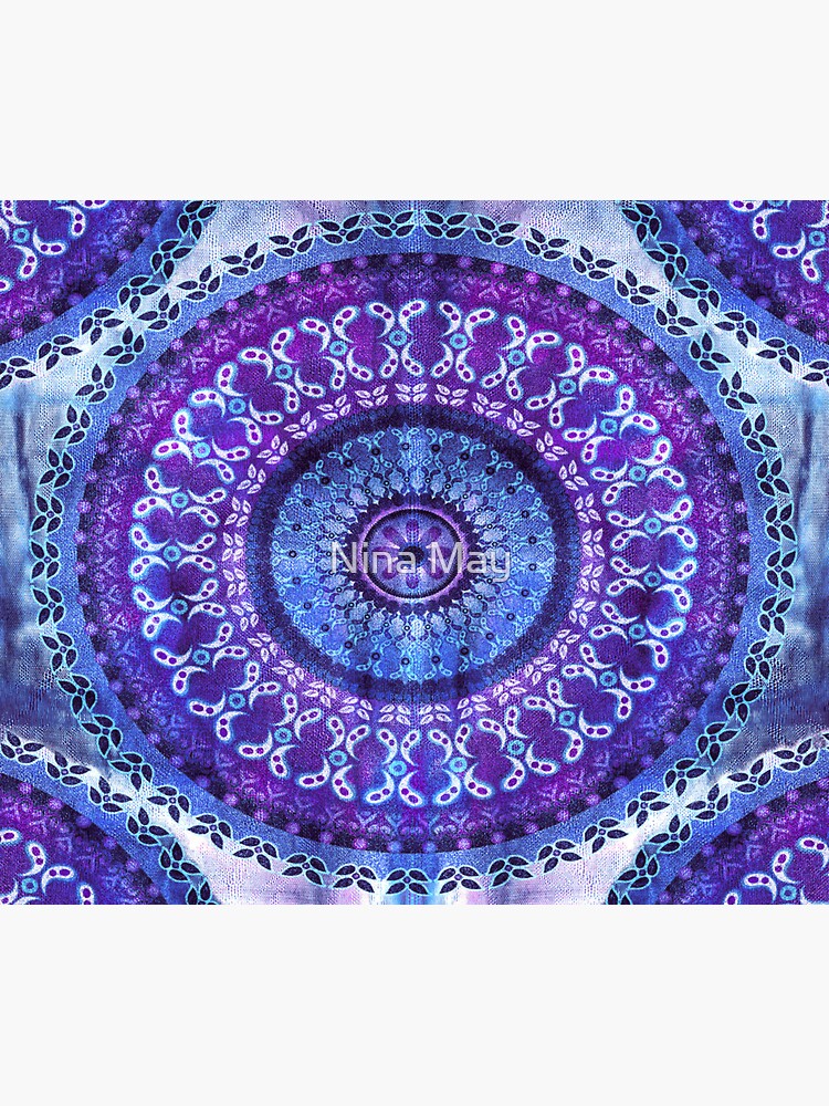 Thumbnail 3 of 3, Sticker, Hydrengea Mandala designed and sold by ninabmay.