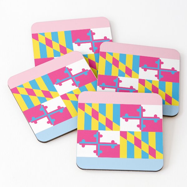 Item preview, Bandera del estado de Maryland del orgullo pansexual designed and sold by FrolicDesigns.