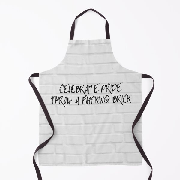 Item preview, Celebrate Pride Throw a Brick [White Wall] designed and sold by StabbyCat.