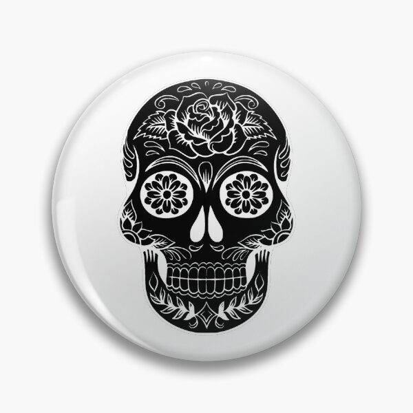 Item preview, Black Calavera Sugar Skull designed and sold by WakeNBake-Tees.