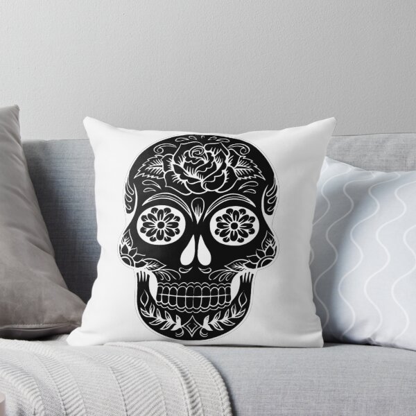 Item preview, Black Calavera Sugar Skull designed and sold by WakeNBake-Tees.