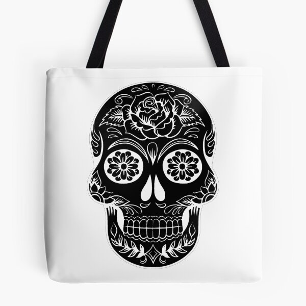 Item preview, Black Calavera Sugar Skull designed and sold by WakeNBake-Tees.