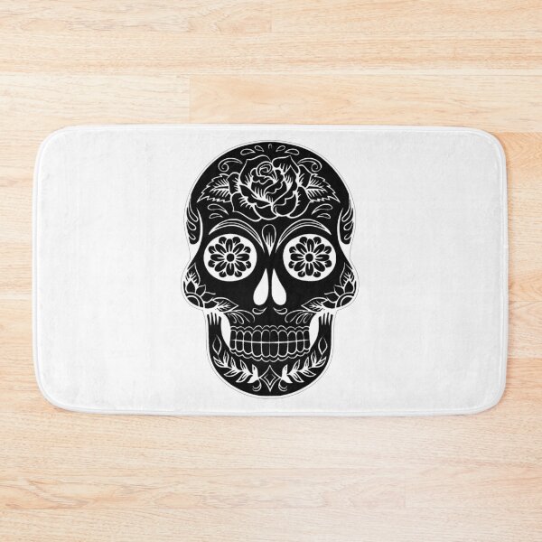 Item preview, Black Calavera Sugar Skull designed and sold by WakeNBake-Tees.