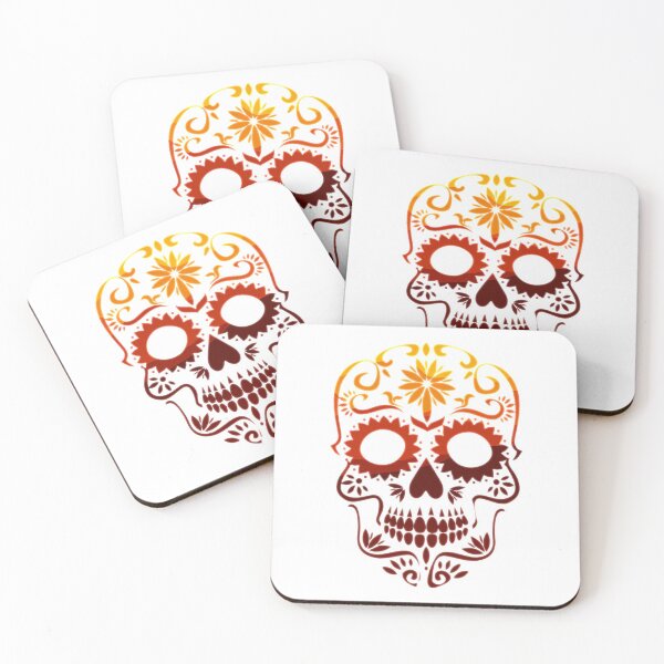 Item preview, Fire Calavera Sugar Skull designed and sold by WakeNBake-Tees.