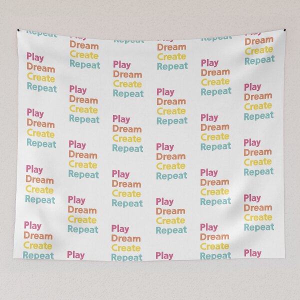 Item preview, Play Dream Create Repeat  designed and sold by Lonelychiwawa.