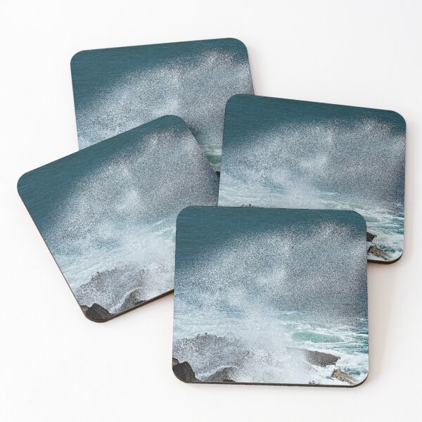 Item preview, Breaking Wave Spray Shower Rocks Seascape designed and sold by Anna Lemos.