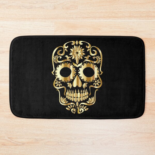 Item preview, Gold Calavera Sugar Skull designed and sold by WakeNBake-Tees.