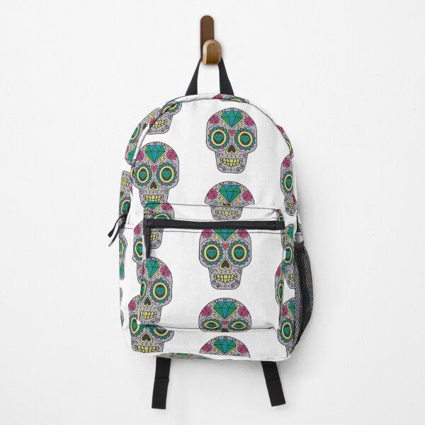 Item preview, Gray Cartoon Calavera Sugar Skull designed and sold by WakeNBake-Tees.