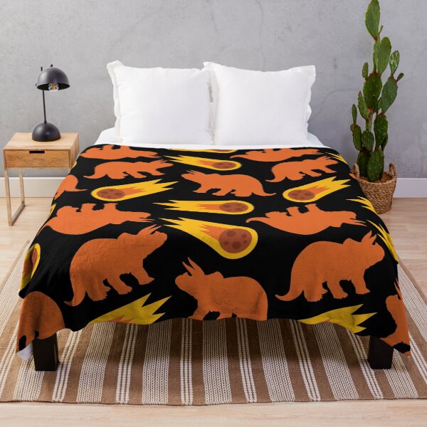 Item preview, Dinosaur and volcano falling meteors designed and sold by PrintsyGal.
