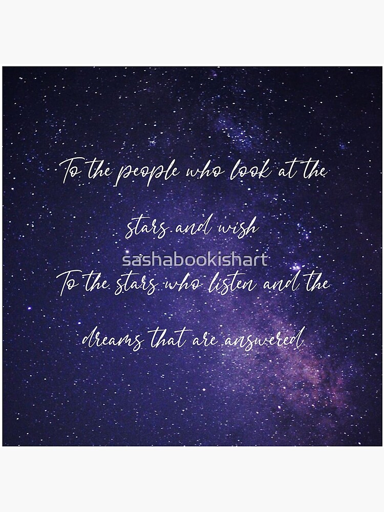 To the stars who listen - ACOTAR by sashabookishart