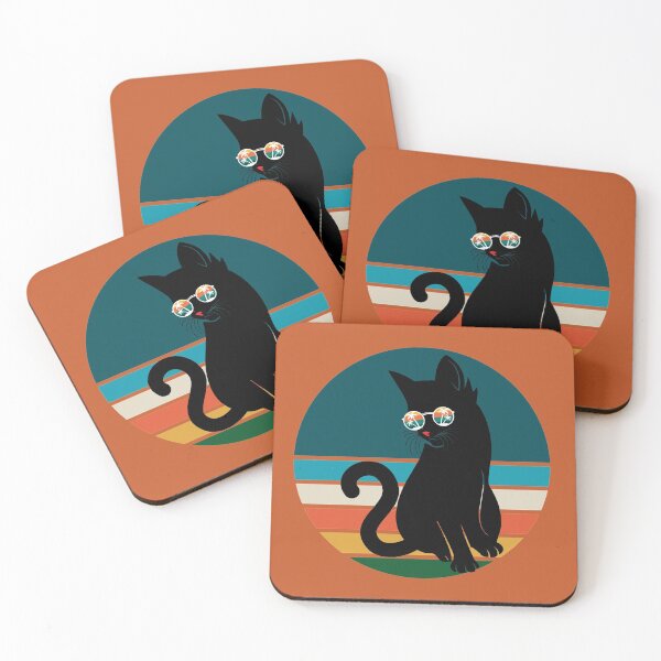 Item preview, CATS WEARING SUNGLASSES (SUNSET EDITION) designed and sold by UnboundFull.