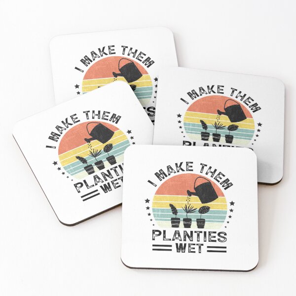 Item preview, I Make Them Planties Wet Funny Gardener Plants Lover Retro Gift designed and sold by Theobsessed01.