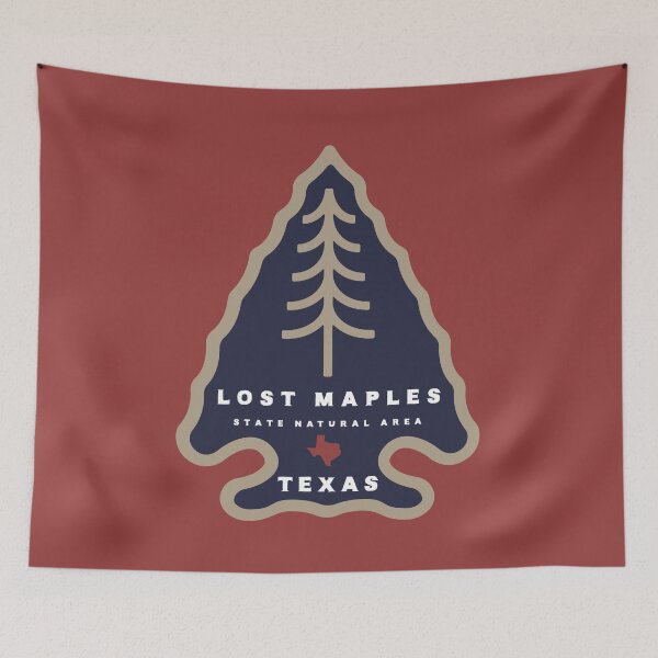 Item preview, Lost Maples Falls State Park State Park Texas TX Rustic Arrowhead with a Tree designed and sold by palmettodigital.