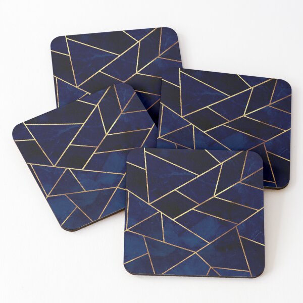 Item preview, Dark Blue Gold Geo designed and sold by MA DESIGNS.