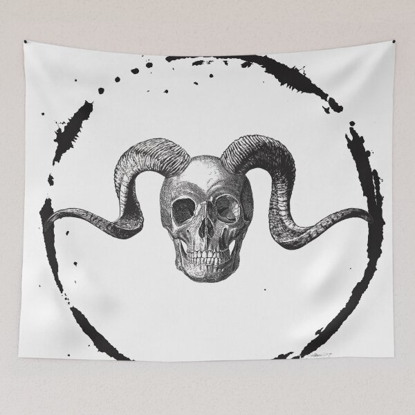 Item preview, horned skull3 designed and sold by richandpure.