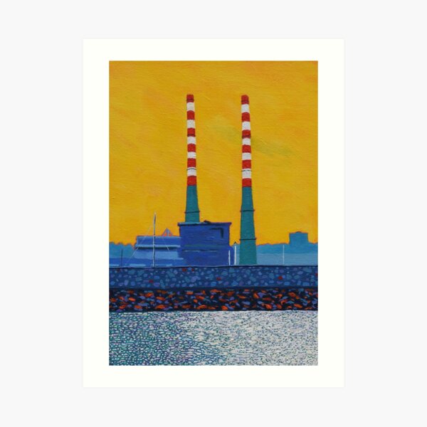 The Poolbeg Chimneys (Dublin, Ireland) Art Print